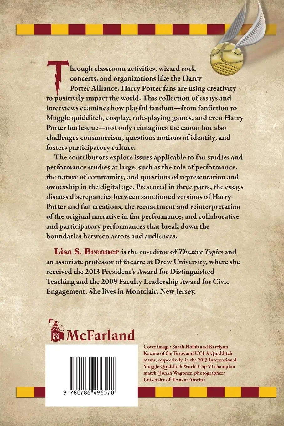 Rückseite: 9780786496570 | Playing Harry Potter | Essays and Interviews on Fandom and Performance