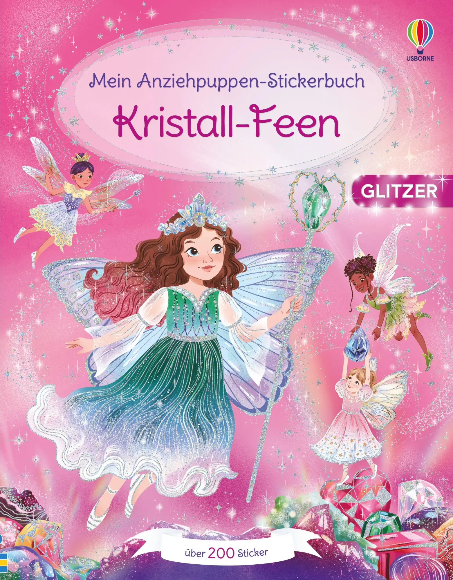 Cover: 9781035706570 | Mein Anziehpuppen-Stickerbuch: Kristall-Feen | Fiona Watt | Buch