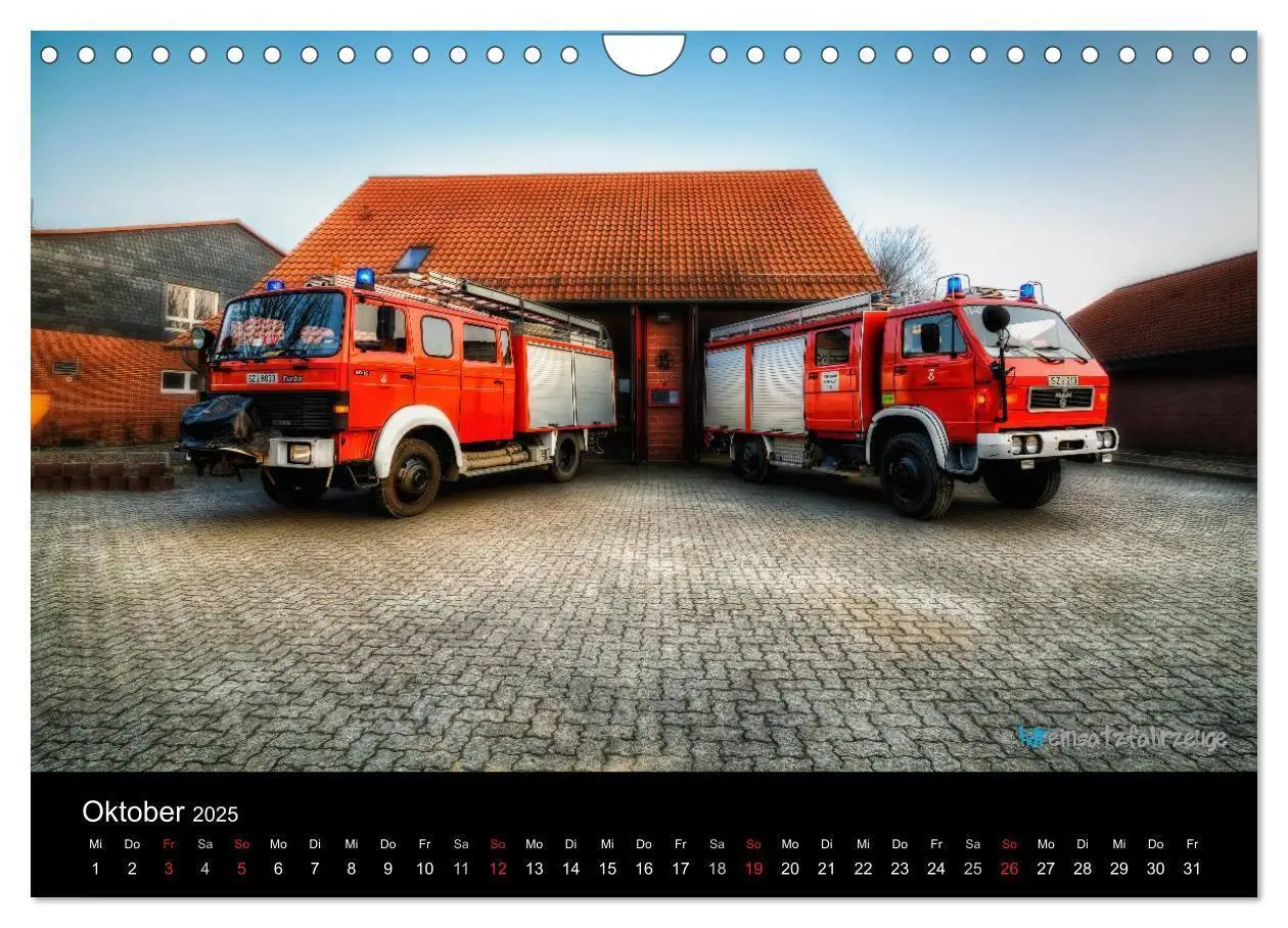 Bild: 9783435636570 | Einsatzfahrzeuge der Feuerwehr (Wandkalender 2025 DIN A4 quer),...