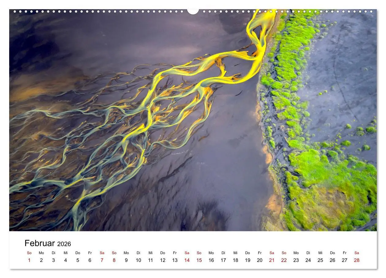 Bild: 9783457416570 | Island Luftaufnahmen (hochwertiger Premium Wandkalender 2026 DIN A2...