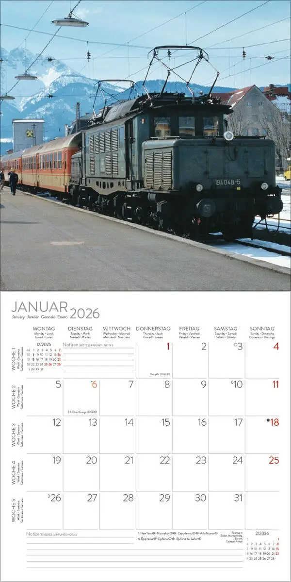 Bild: 9783731886570 | Eisenbahnen 2026 | Verlag Korsch | Kalender | 13 S. | Deutsch | 2026