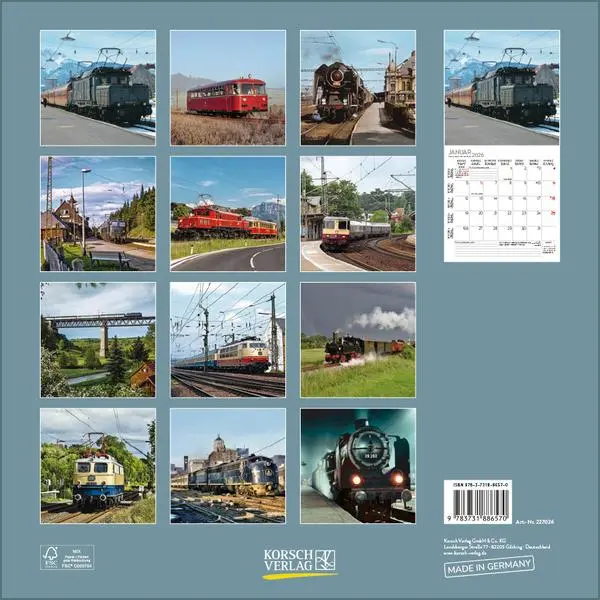 Bild: 9783731886570 | Eisenbahnen 2026 | Verlag Korsch | Kalender | 13 S. | Deutsch | 2026