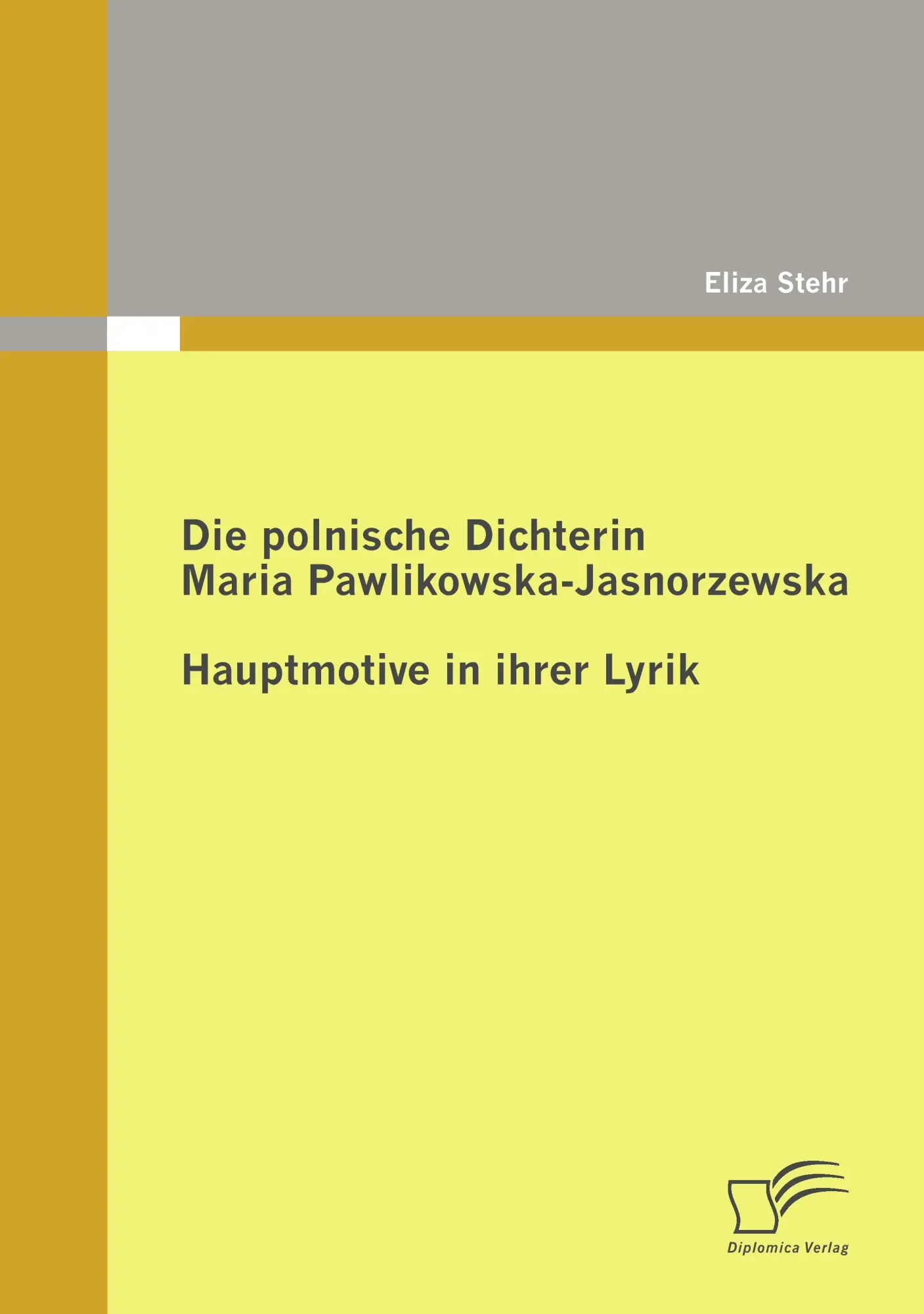 Cover: 9783836686570 | Die polnische Dichterin Maria Pawlikowska-Jasnorzewska: Hauptmotive...