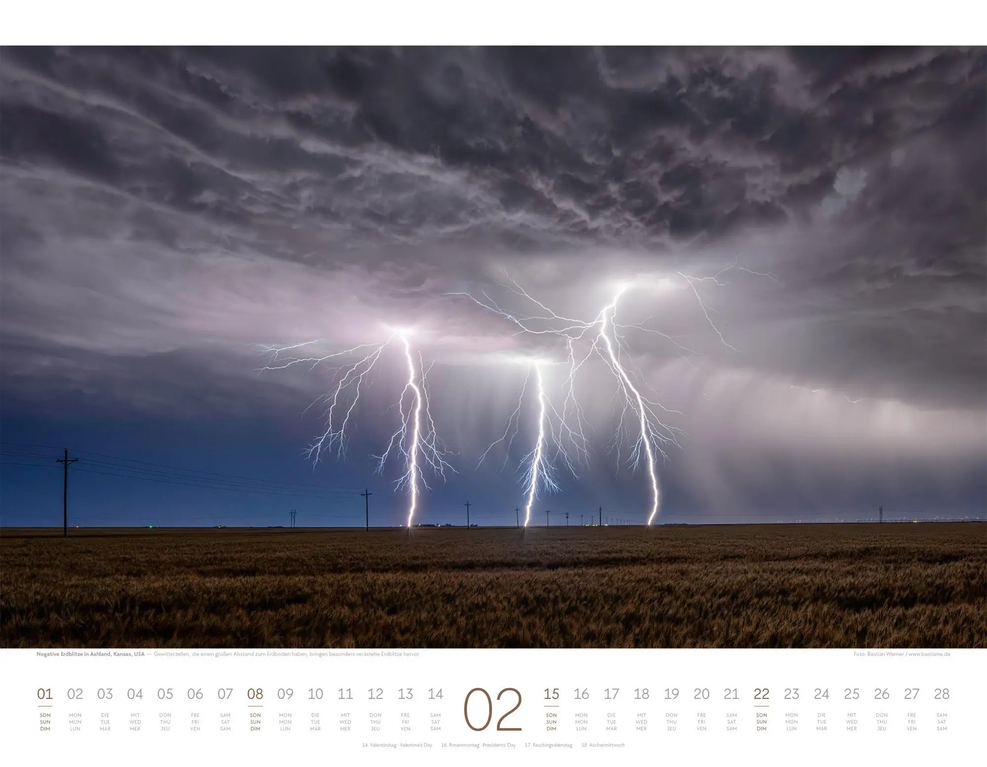 Bild: 9783838426570 | Naturkräfte Kalender 2026 Wetterphänomene und Naturgewalten | Werner