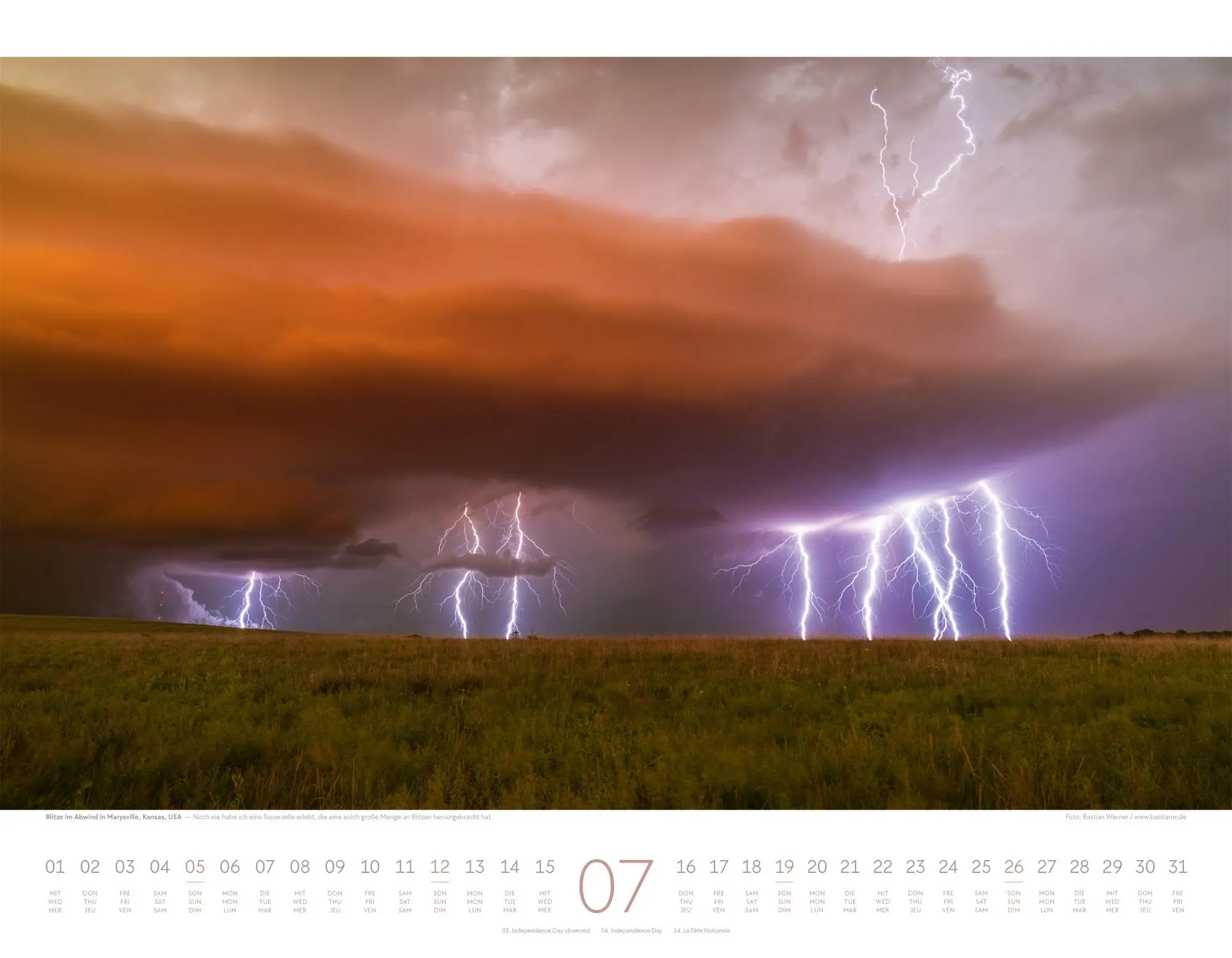 Bild: 9783838426570 | Naturkräfte Kalender 2026 Wetterphänomene und Naturgewalten | Werner