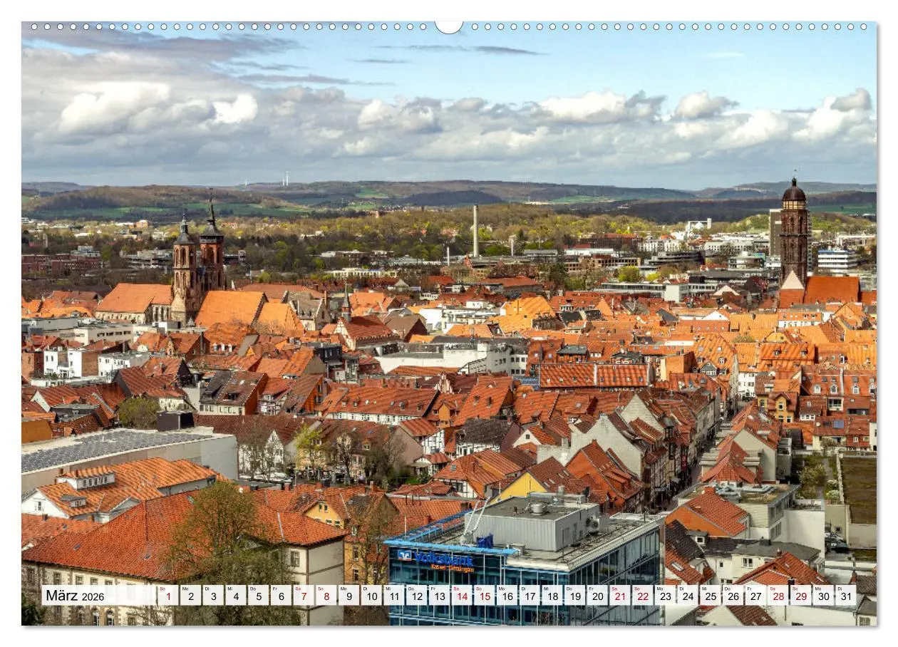 Bild: 9783457266670 | Niedersachsen - Göttingen (Wandkalender 2026 DIN A2 quer), CALVENDO...