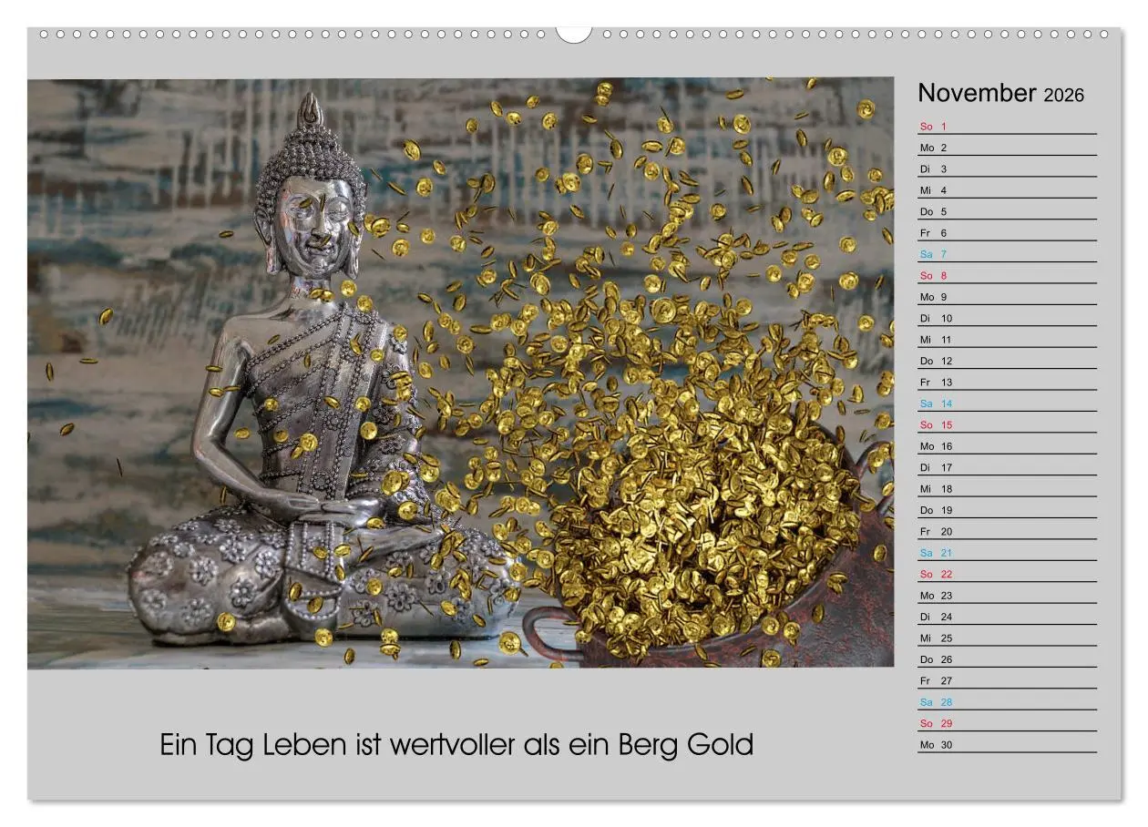 Bild: 9783457716670 | Lebenskraft Buddha (hochwertiger Premium Wandkalender 2026 DIN A2...