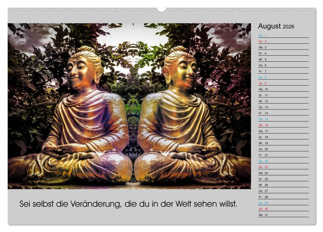 Bild: 9783457716670 | Lebenskraft Buddha (hochwertiger Premium Wandkalender 2026 DIN A2...