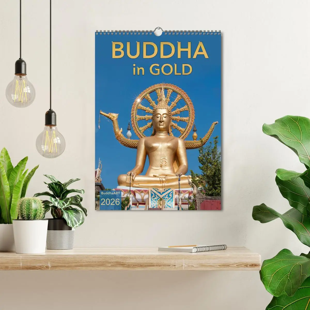 Bild: 9783516426670 | BUDDHA in GOLD (Wandkalender 2026 DIN A3 hoch), CALVENDO...