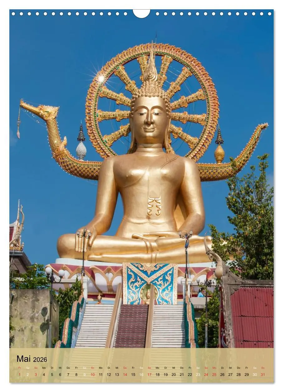 Bild: 9783516426670 | BUDDHA in GOLD (Wandkalender 2026 DIN A3 hoch), CALVENDO...