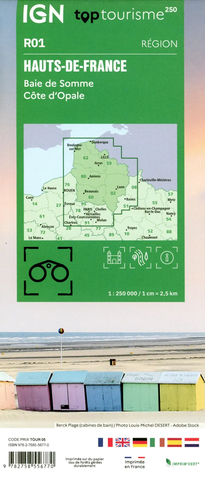 Bild: 9782758556770 | R01 Hauts de France | (Land-)Karte | IGN Regionale Straßenkarten