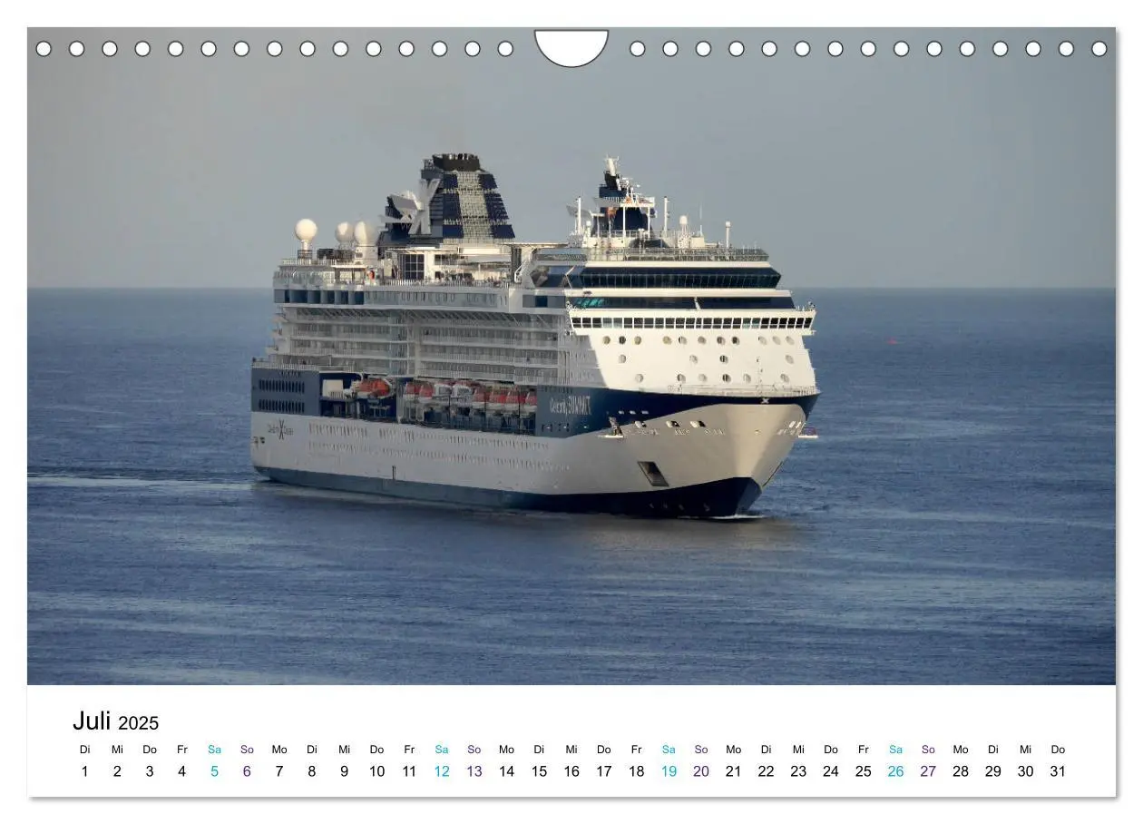Bild: 9783435306770 | Riesen der Meere - Kreuzfahrtschiffe (Wandkalender 2025 DIN A4...