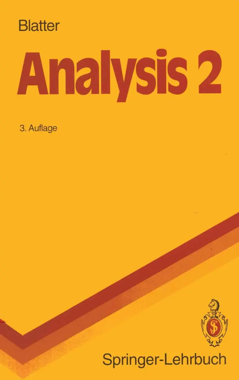 Cover: 9783540556770 | Analysis 2 | Christian Blatter | Taschenbuch | x | Deutsch | 1992
