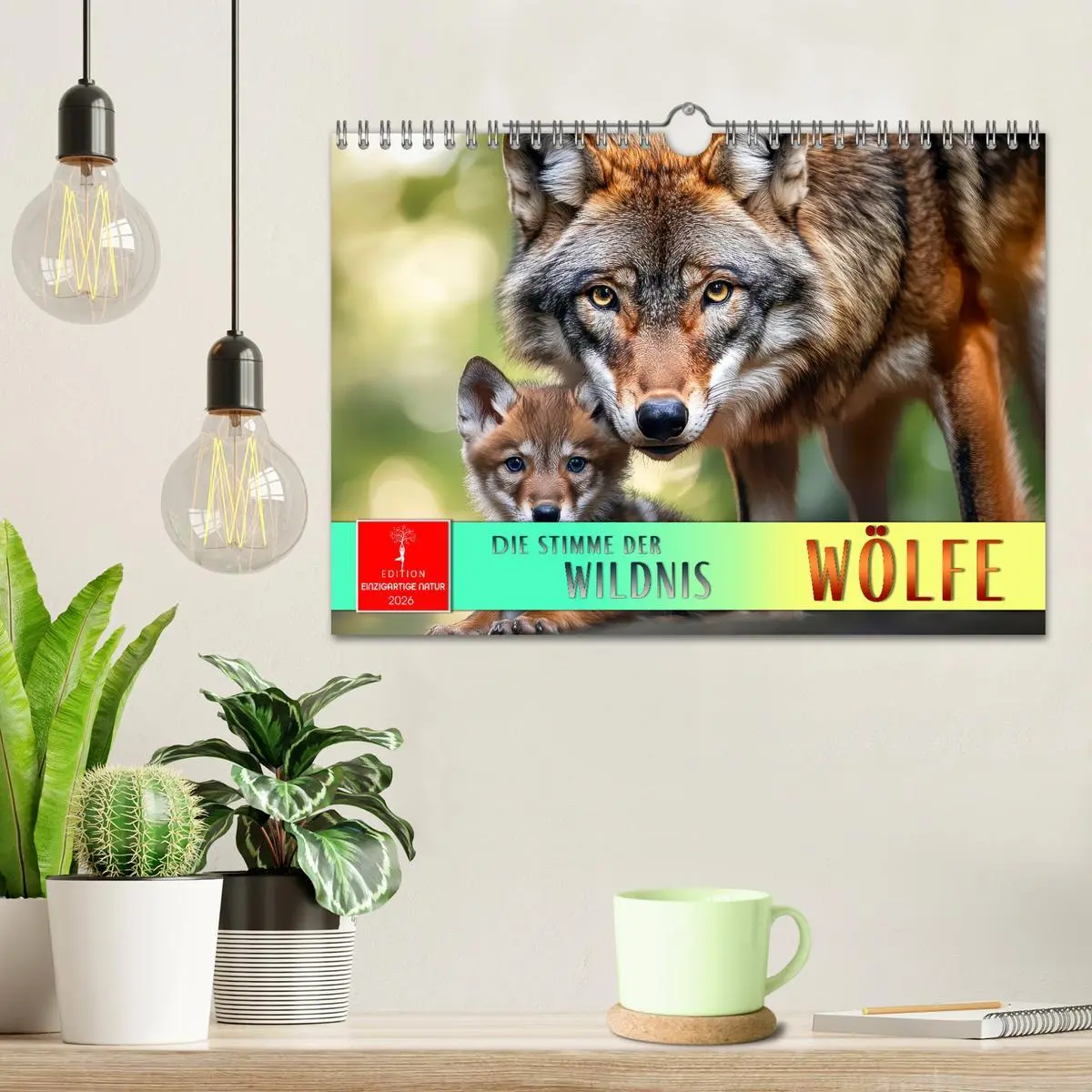 Bild: 9783457246870 | Wölfe - die Stimme der Wildnis (Wandkalender 2026 DIN A4 quer),...