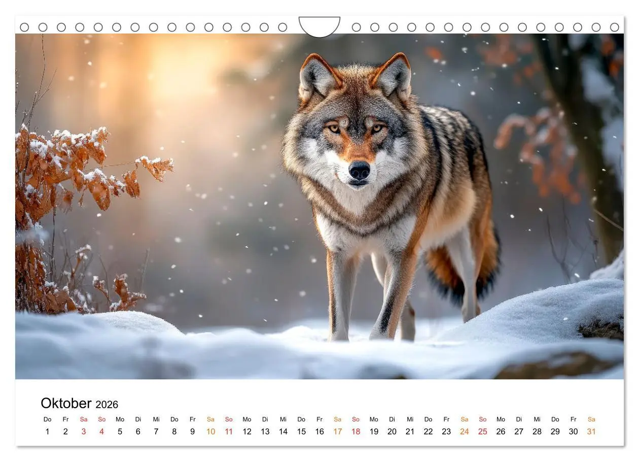 Bild: 9783457246870 | Wölfe - die Stimme der Wildnis (Wandkalender 2026 DIN A4 quer),...