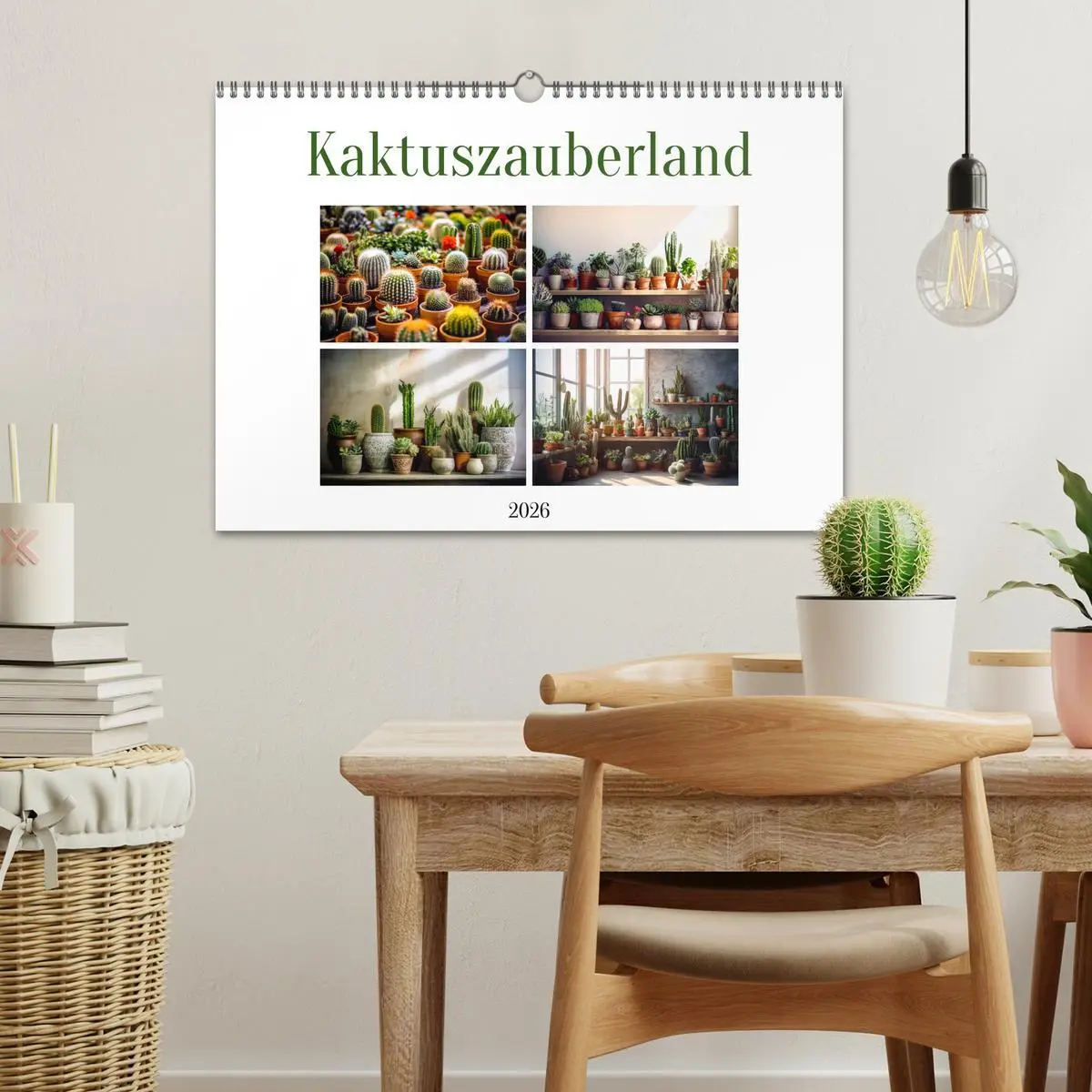 Bild: 9783457486870 | Kaktuszauberland (Wandkalender 2026 DIN A3 quer), CALVENDO...