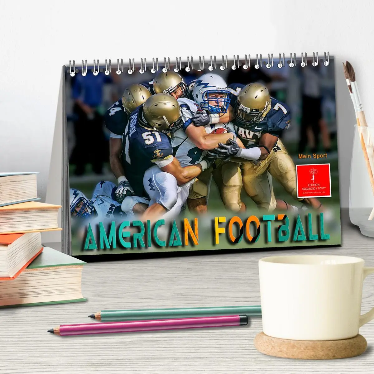 Bild: 9783457556870 | American Football - mein Sport (Tischkalender 2026 DIN A5 quer),...