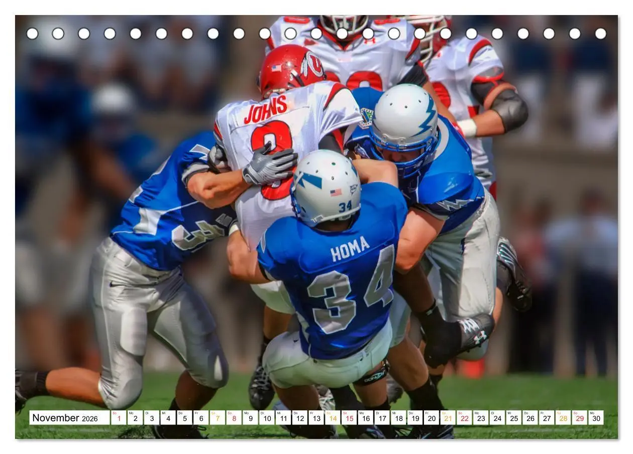 Bild: 9783457556870 | American Football - mein Sport (Tischkalender 2026 DIN A5 quer),...