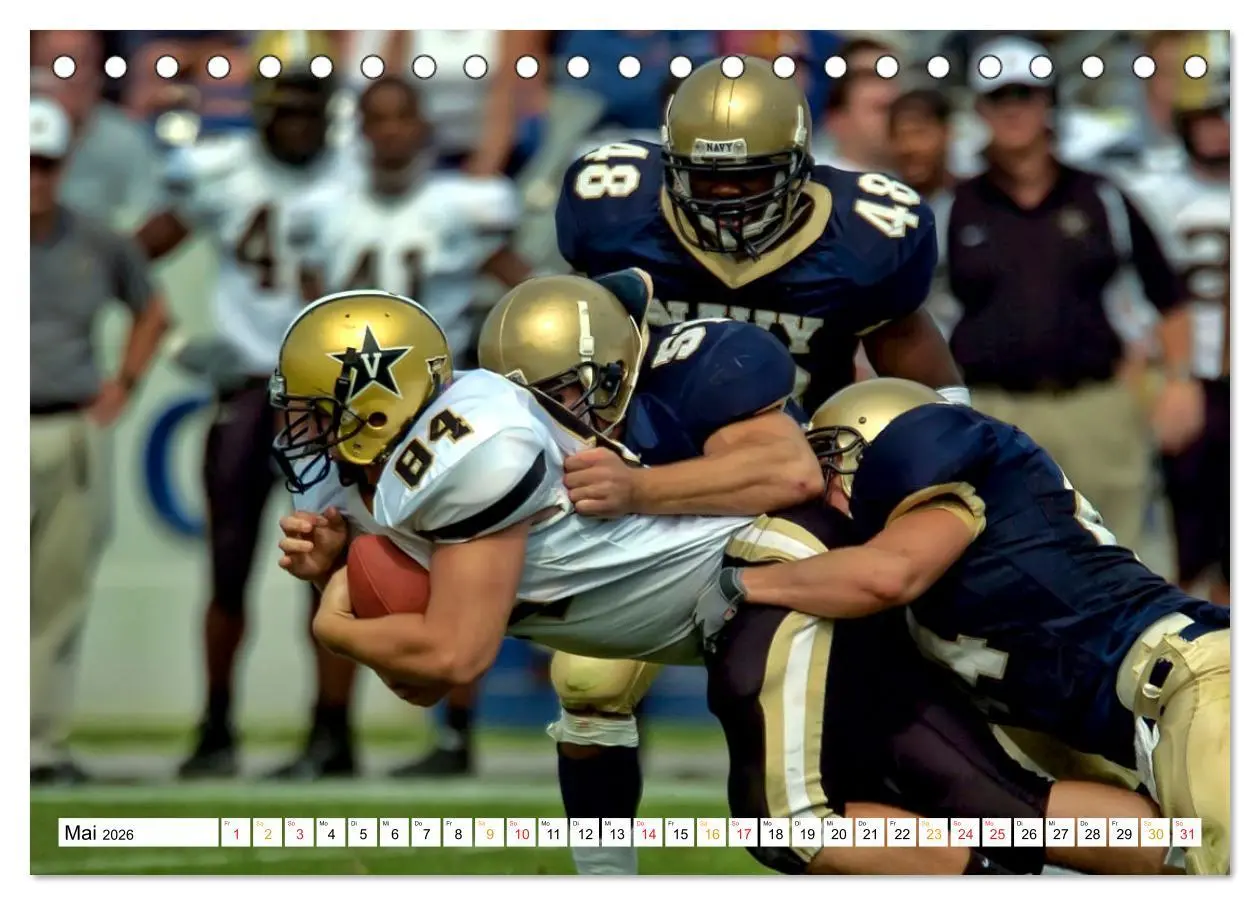 Bild: 9783457556870 | American Football - mein Sport (Tischkalender 2026 DIN A5 quer),...