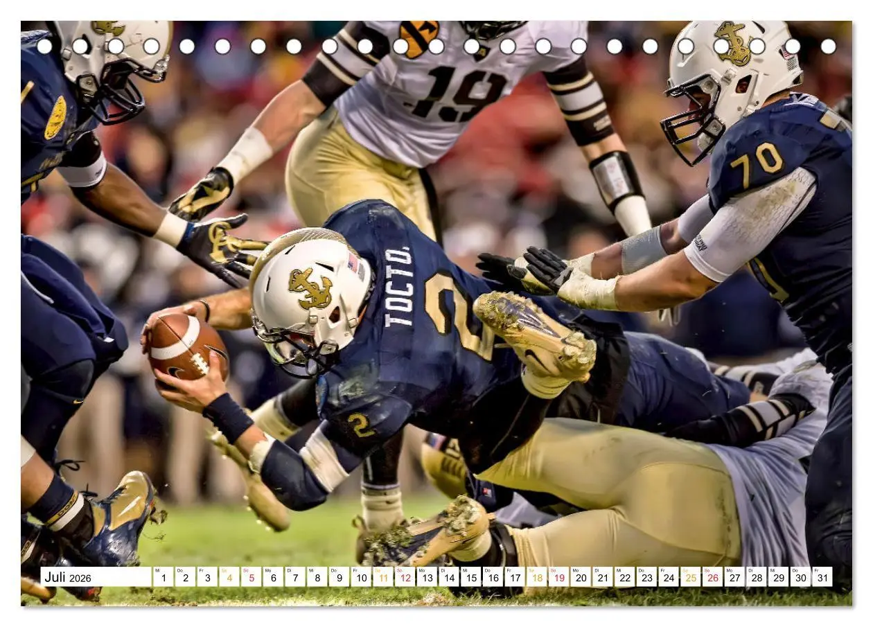 Bild: 9783457556870 | American Football - mein Sport (Tischkalender 2026 DIN A5 quer),...