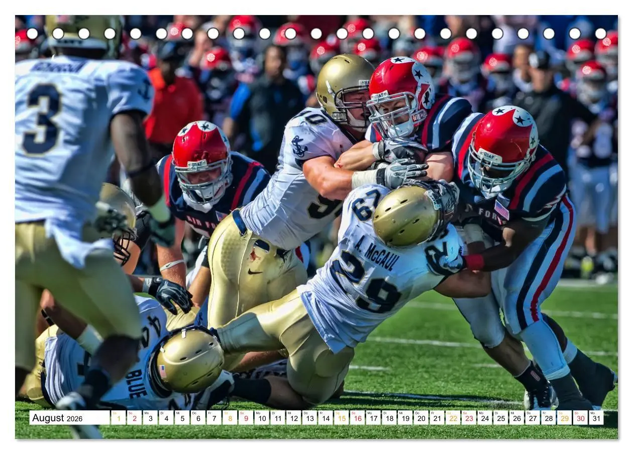 Bild: 9783457556870 | American Football - mein Sport (Tischkalender 2026 DIN A5 quer),...