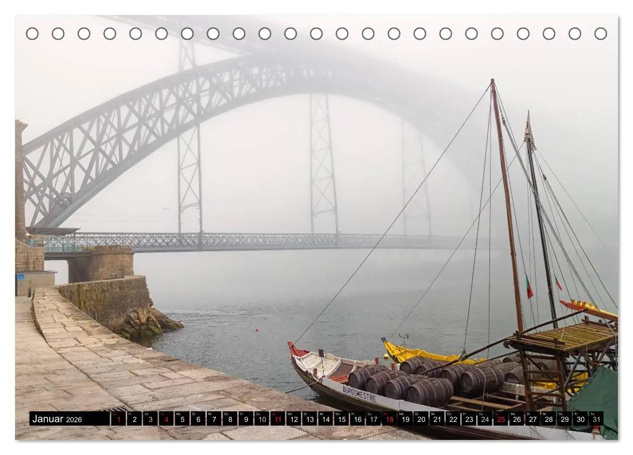 Bild: 9783516026870 | Porto - Die Handelsstadt am Douro (Tischkalender 2026 DIN A5 quer),...