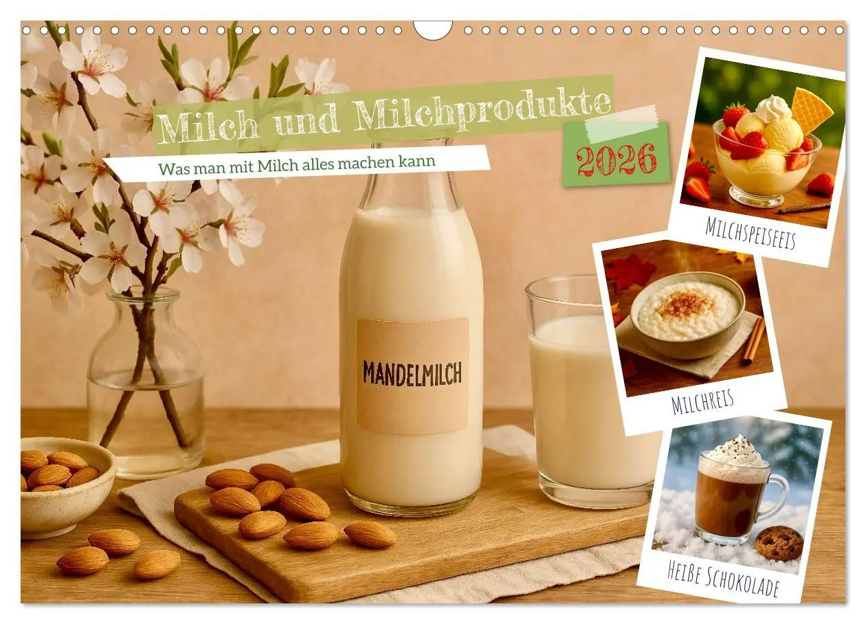 Cover: 9783516646870 | Milch und Milchprodukte (Wandkalender 2026 DIN A3 quer), CALVENDO...