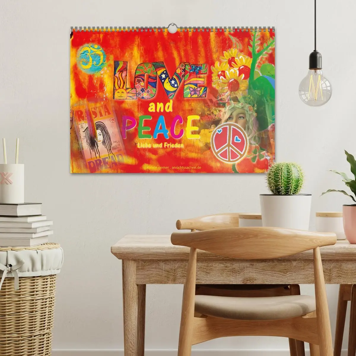 Bild: 9783457546970 | Love and Peace Liebe und Frieden (Wandkalender 2026 DIN A3 quer),...