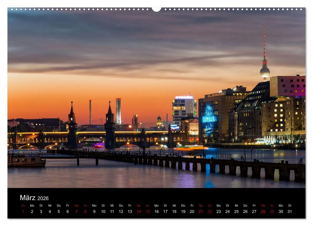 Bild: 9783457616970 | Eine Reise durch Berlin bei Nacht (Wandkalender 2026 DIN A2 quer),...