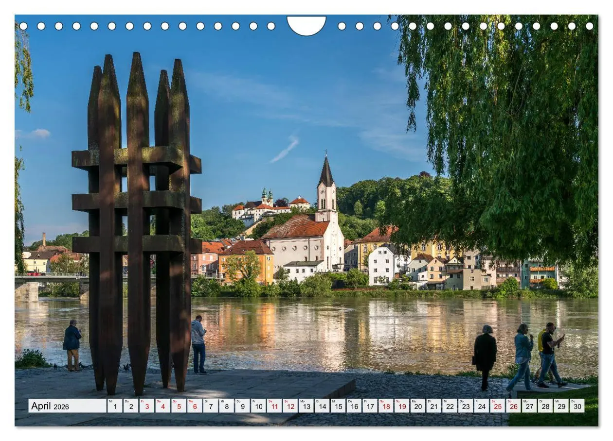 Bild: 9783457786970 | Drei Flüsse Stadt Passau (Wandkalender 2026 DIN A4 quer), CALVENDO...