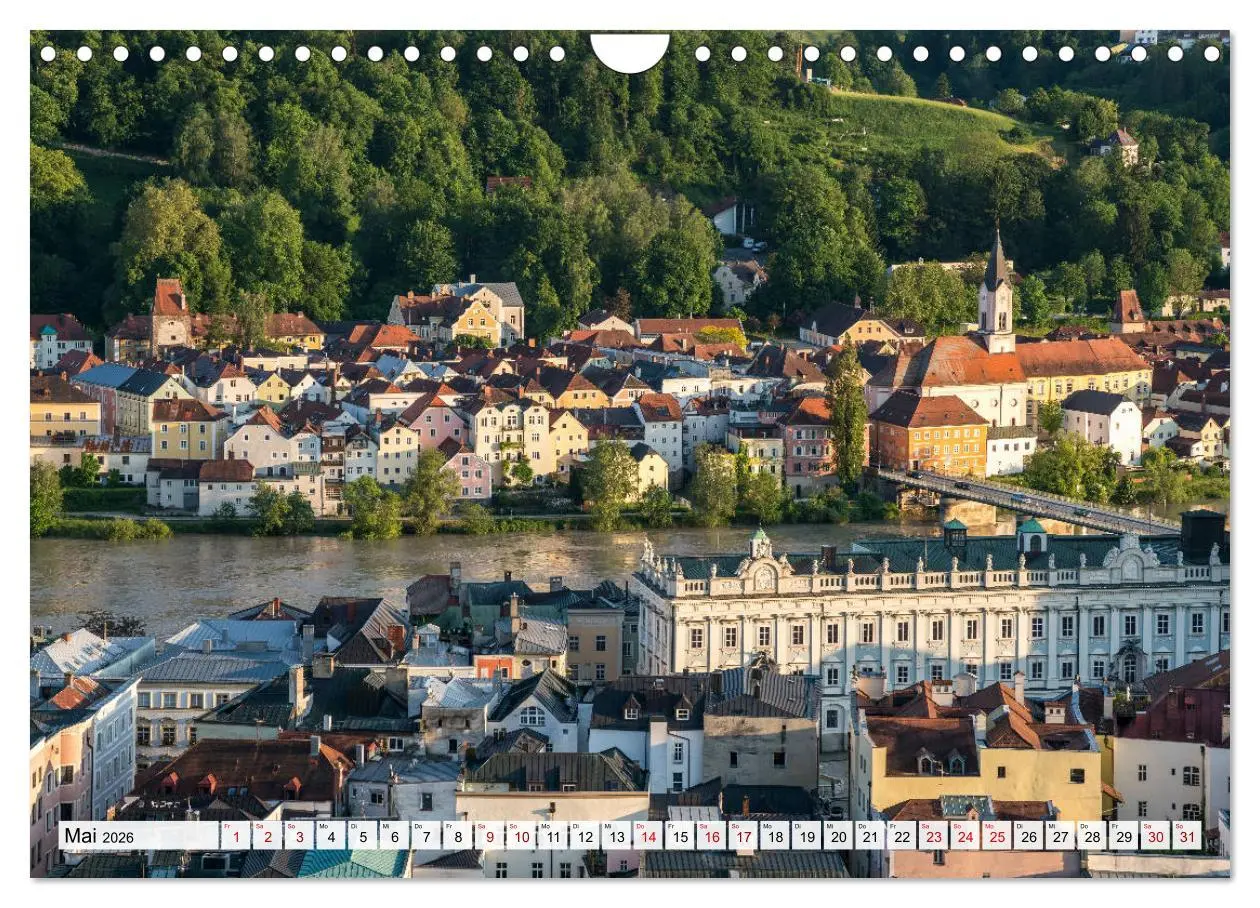 Bild: 9783457786970 | Drei Flüsse Stadt Passau (Wandkalender 2026 DIN A4 quer), CALVENDO...