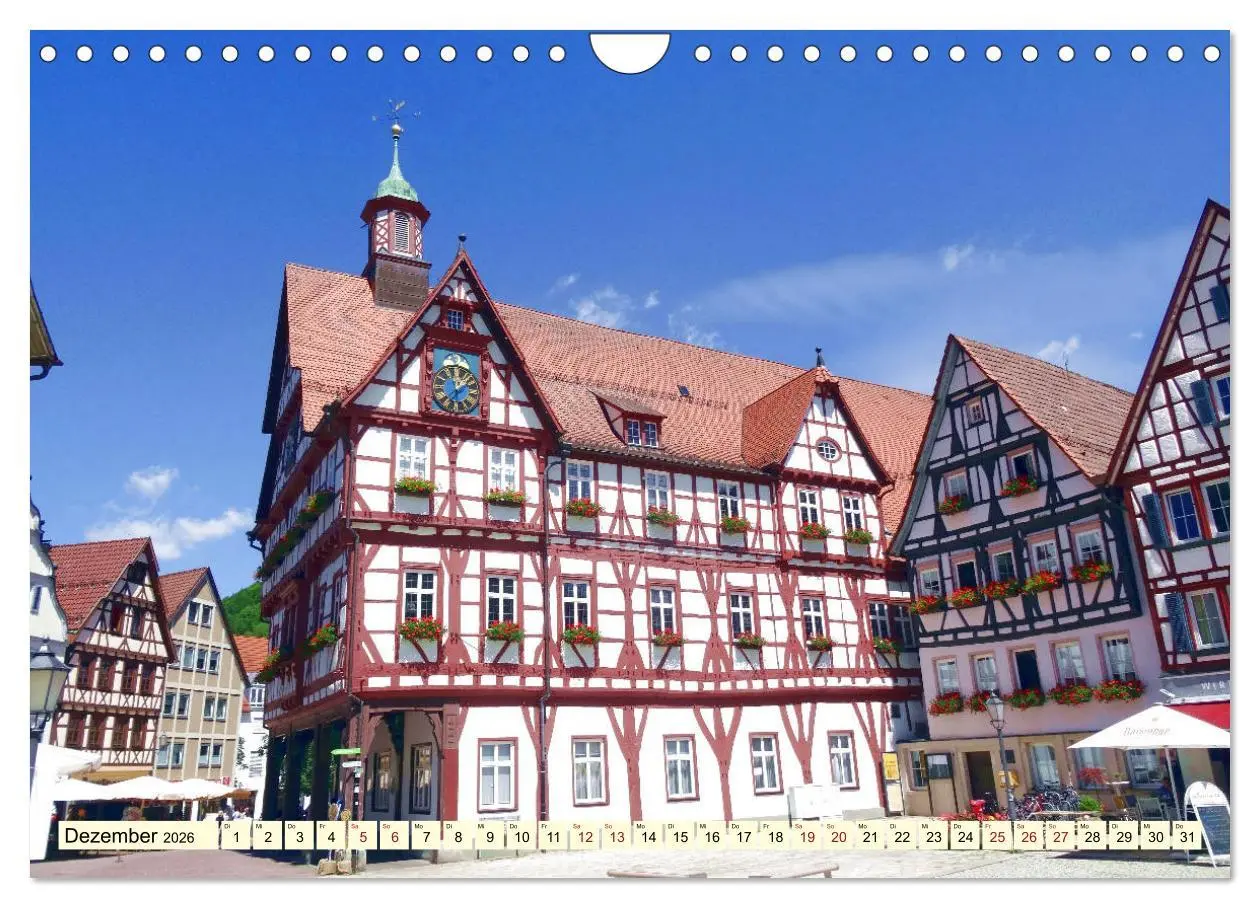 Bild: 9783457856970 | Unterwegs in Bad Urach (Wandkalender 2026 DIN A4 quer), CALVENDO...
