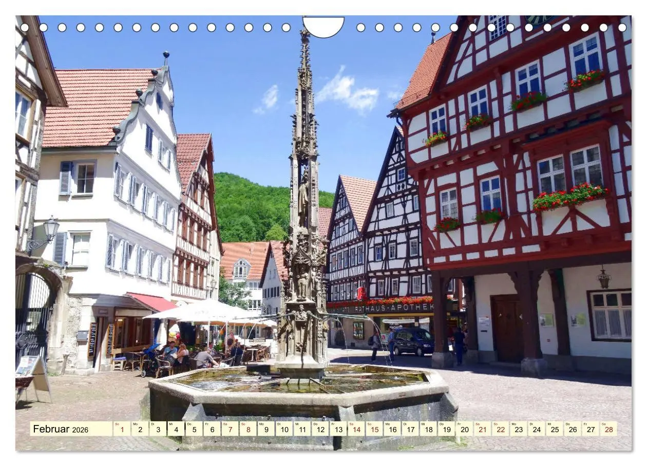 Bild: 9783457856970 | Unterwegs in Bad Urach (Wandkalender 2026 DIN A4 quer), CALVENDO...