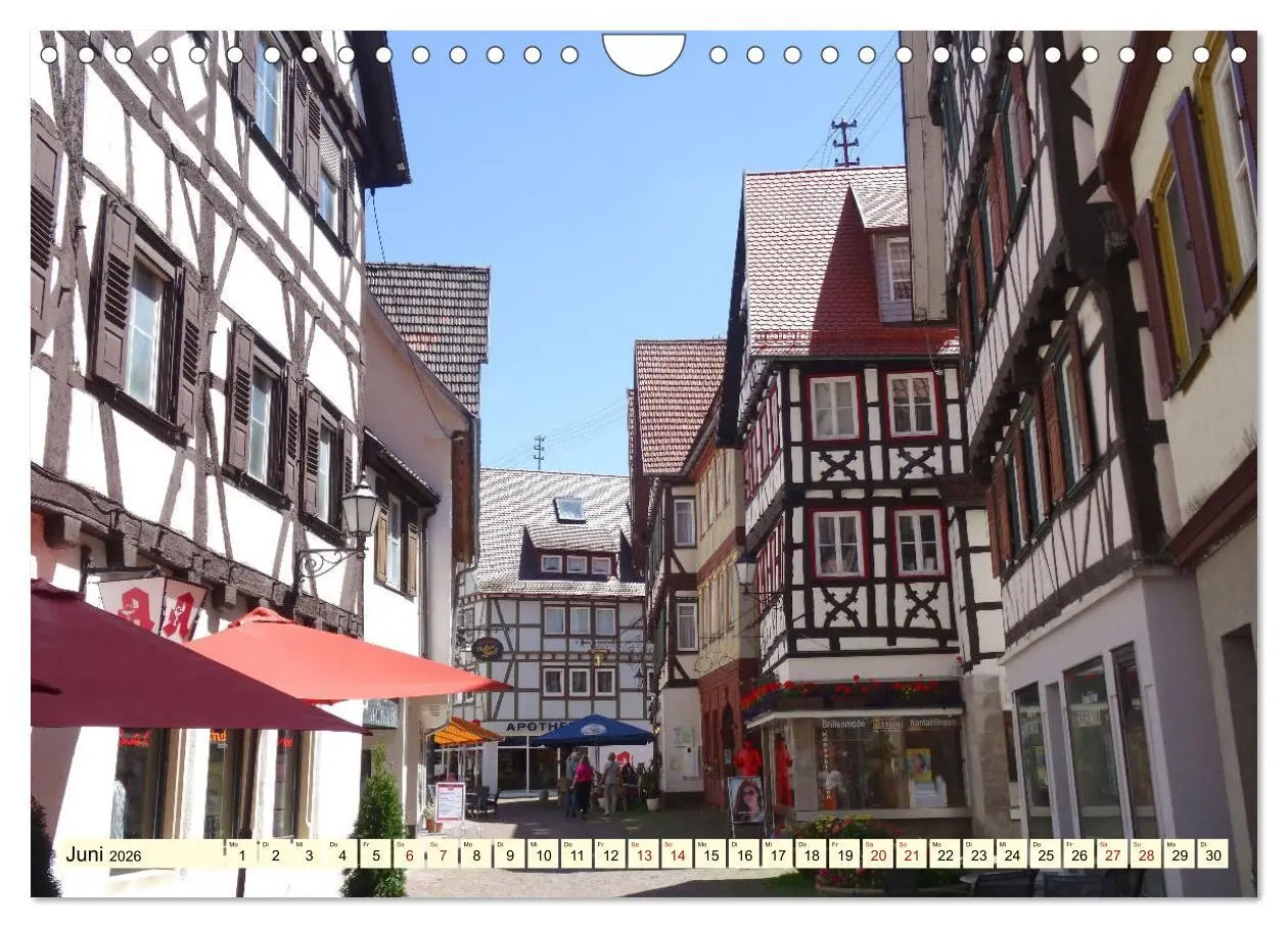 Bild: 9783457856970 | Unterwegs in Bad Urach (Wandkalender 2026 DIN A4 quer), CALVENDO...