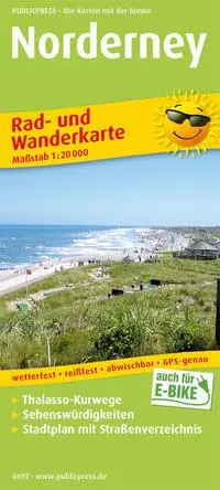 Cover: 9783747306970 | Norderney 1 : 20 000 | (Land-)Karte | Rad- und Wanderkarte | Deutsch