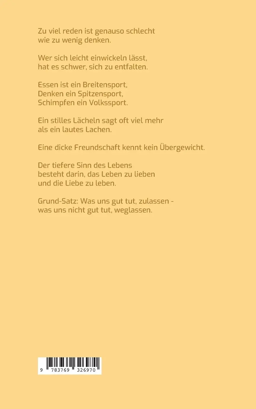 Rückseite: 9783769326970 | Gedankenernte | Aphorismen | Ernst Ferstl | Taschenbuch | 124 S.