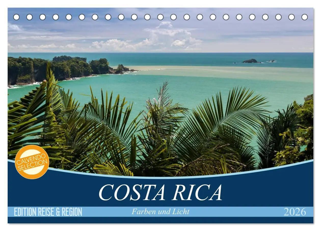 Cover: 9783516077070 | COSTA RICA Farben und Licht (Tischkalender 2026 DIN A5 quer),...