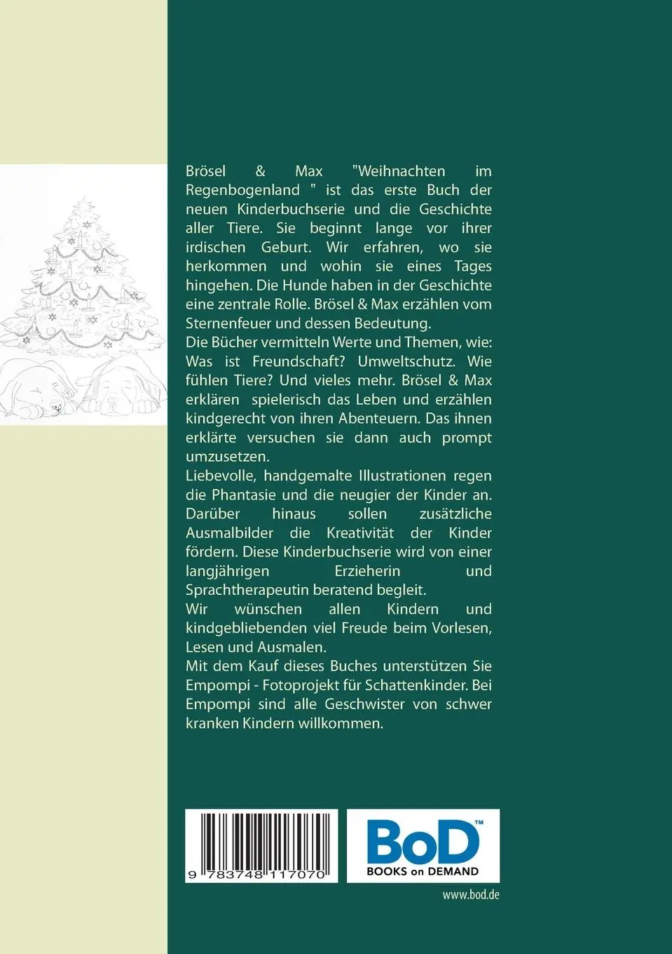 Rückseite: 9783748117070 | Brösel &amp; Max | Weihnachten im Regenbogenland | Andree Ludwig | Buch