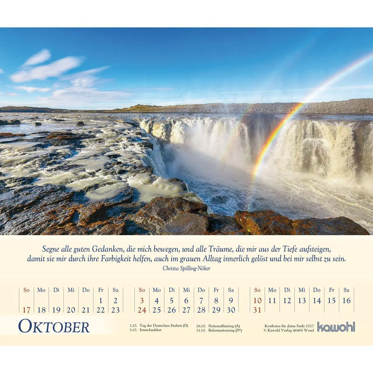 Bild: 9783754817070 | Kostbares für deine Seele 2027 | Kalender | 14 S. | Deutsch | 2027