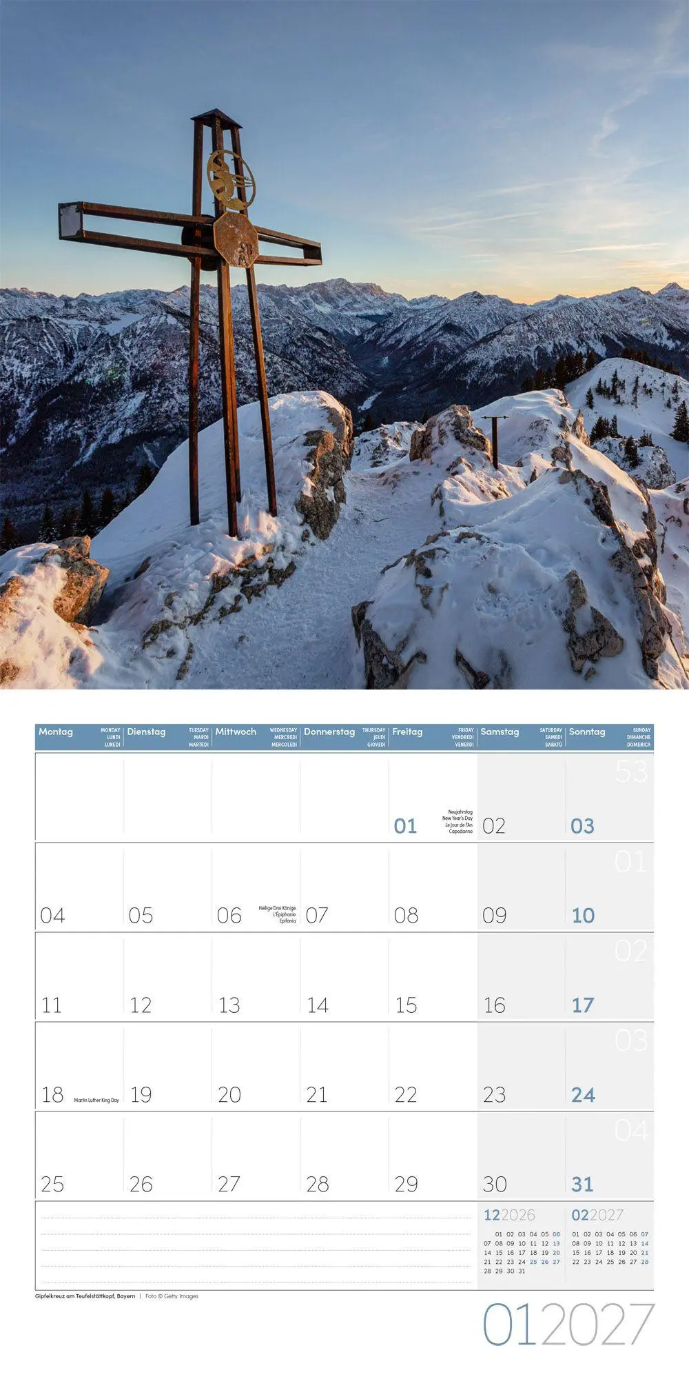 Bild: 9783838447070 | Naturwunder Deutschland Kalender 2027 - 30x30 - Art12 | GmbH | 28 S.