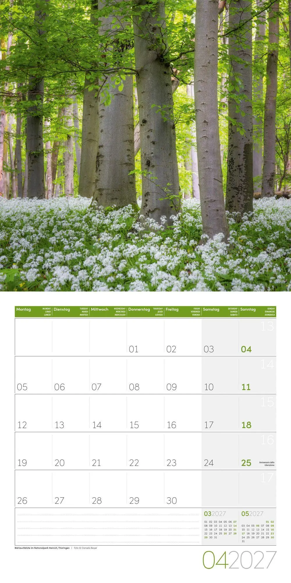 Bild: 9783838447070 | Naturwunder Deutschland Kalender 2027 - 30x30 - Art12 | GmbH | 28 S.