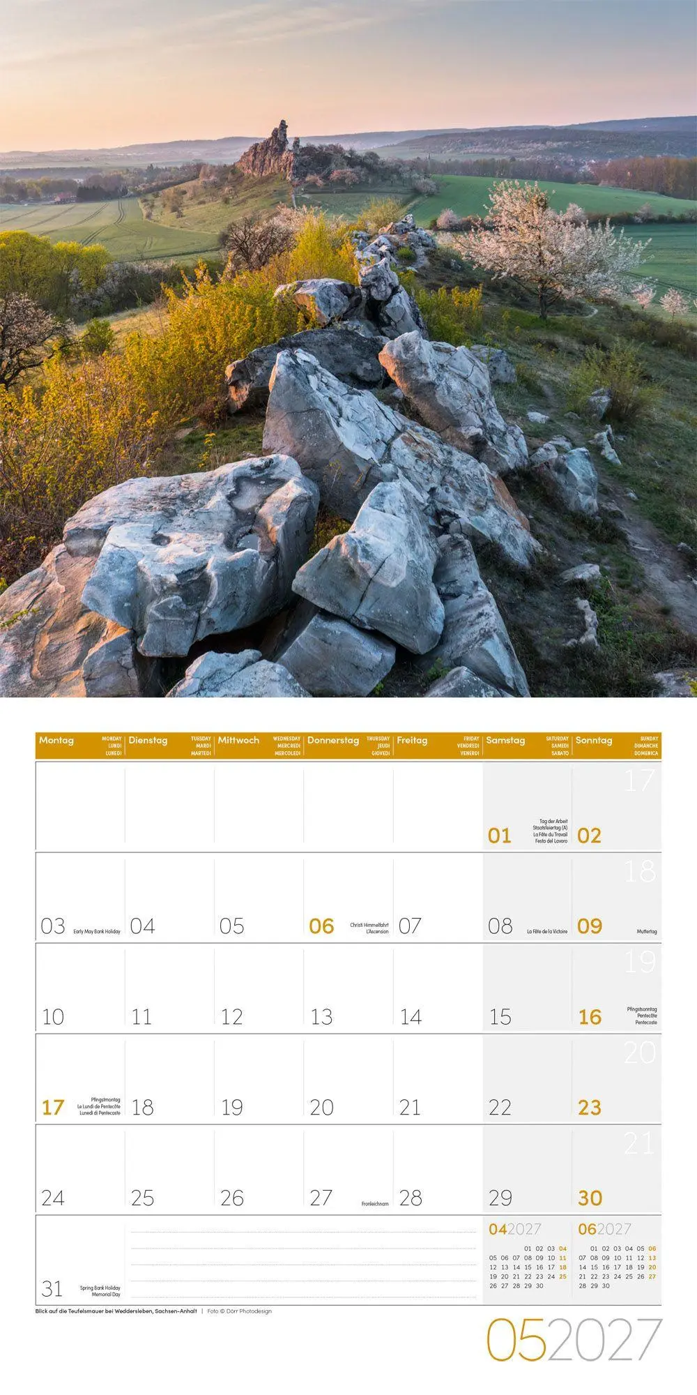 Bild: 9783838447070 | Naturwunder Deutschland Kalender 2027 - 30x30 - Art12 | GmbH | 28 S.