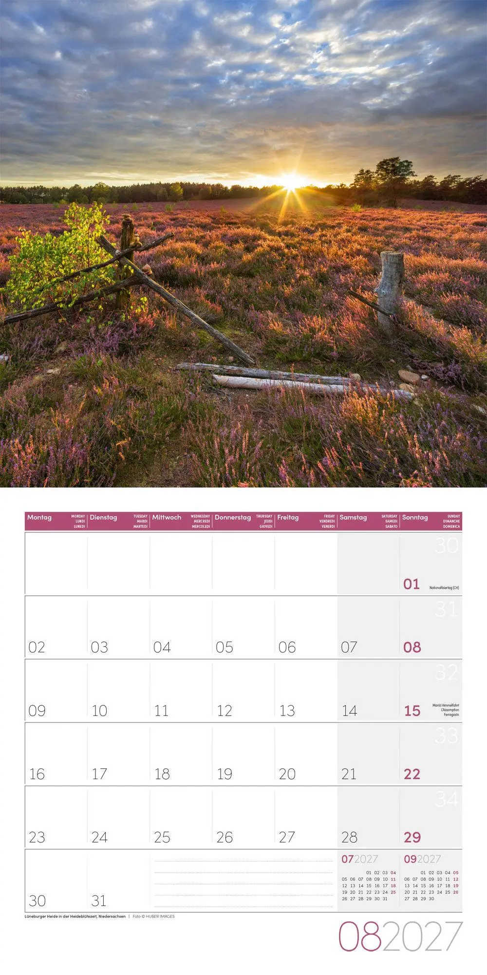 Bild: 9783838447070 | Naturwunder Deutschland Kalender 2027 - 30x30 - Art12 | GmbH | 28 S.