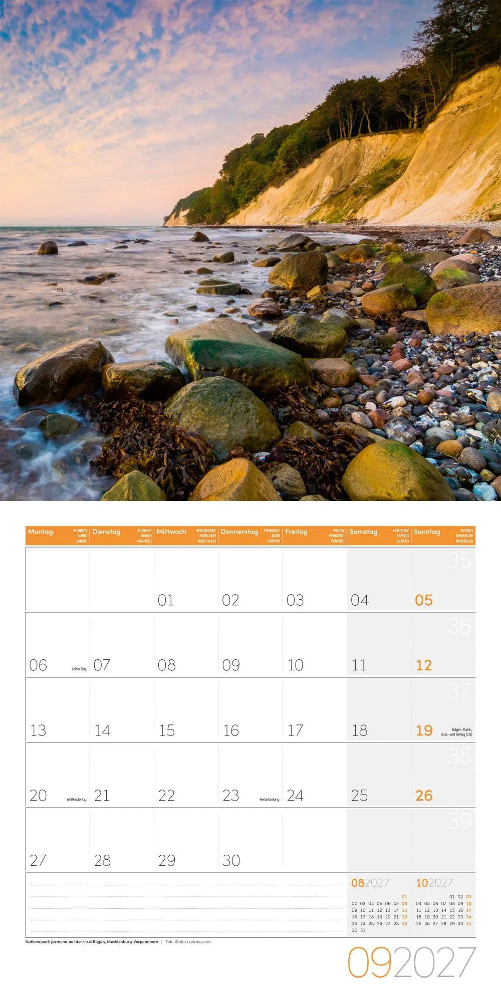 Bild: 9783838447070 | Naturwunder Deutschland Kalender 2027 - 30x30 - Art12 | GmbH | 28 S.