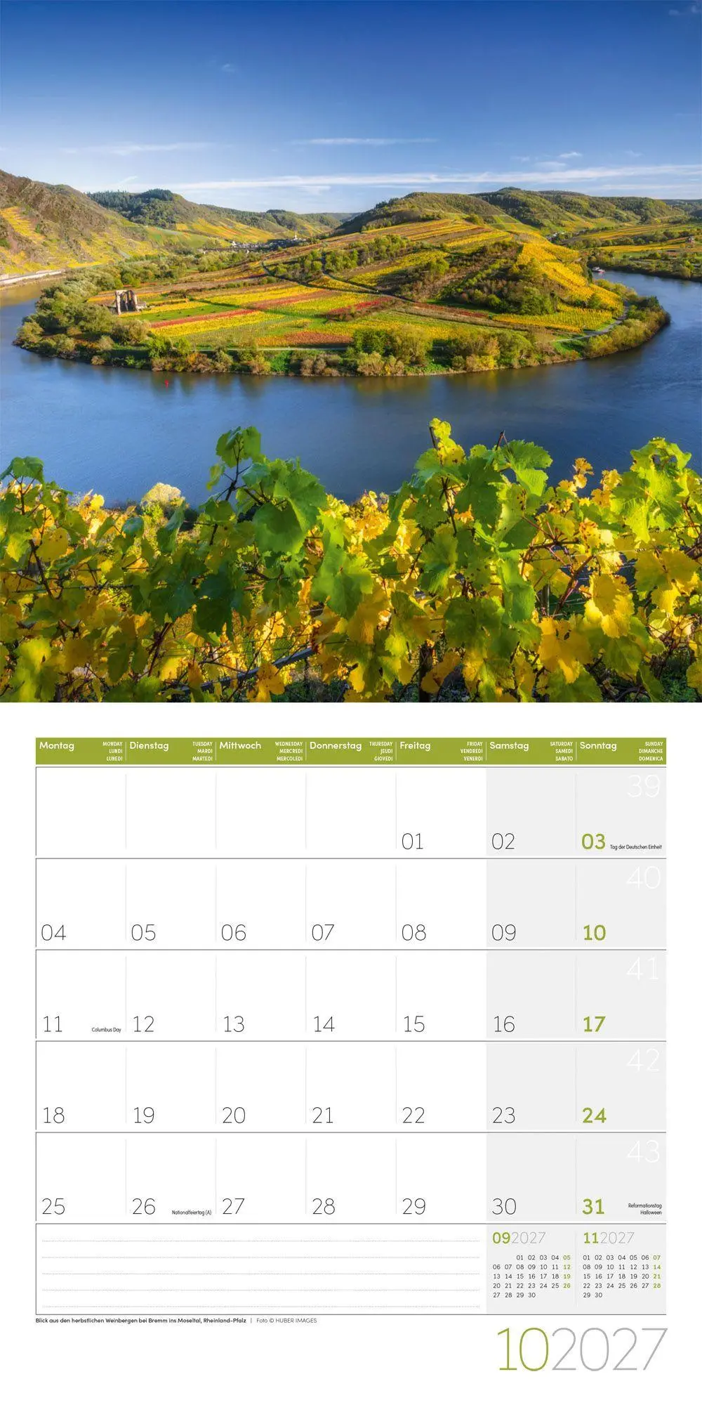 Bild: 9783838447070 | Naturwunder Deutschland Kalender 2027 - 30x30 - Art12 | GmbH | 28 S.