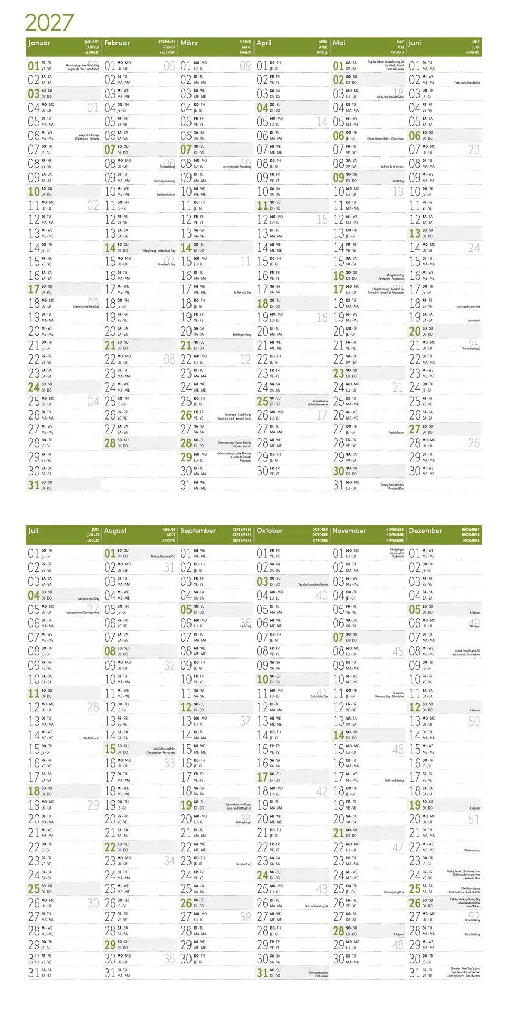 Bild: 9783838447070 | Naturwunder Deutschland Kalender 2027 - 30x30 - Art12 | GmbH | 28 S.