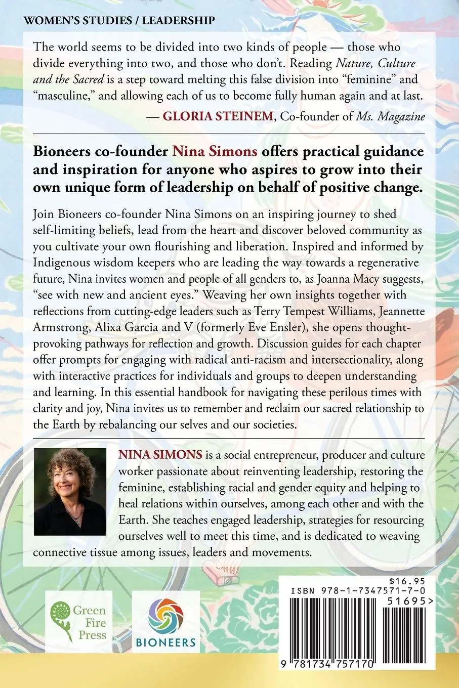 Rückseite: 9781734757170 | Nature, Culture and the Sacred | A Woman Listens For Leadership | Buch