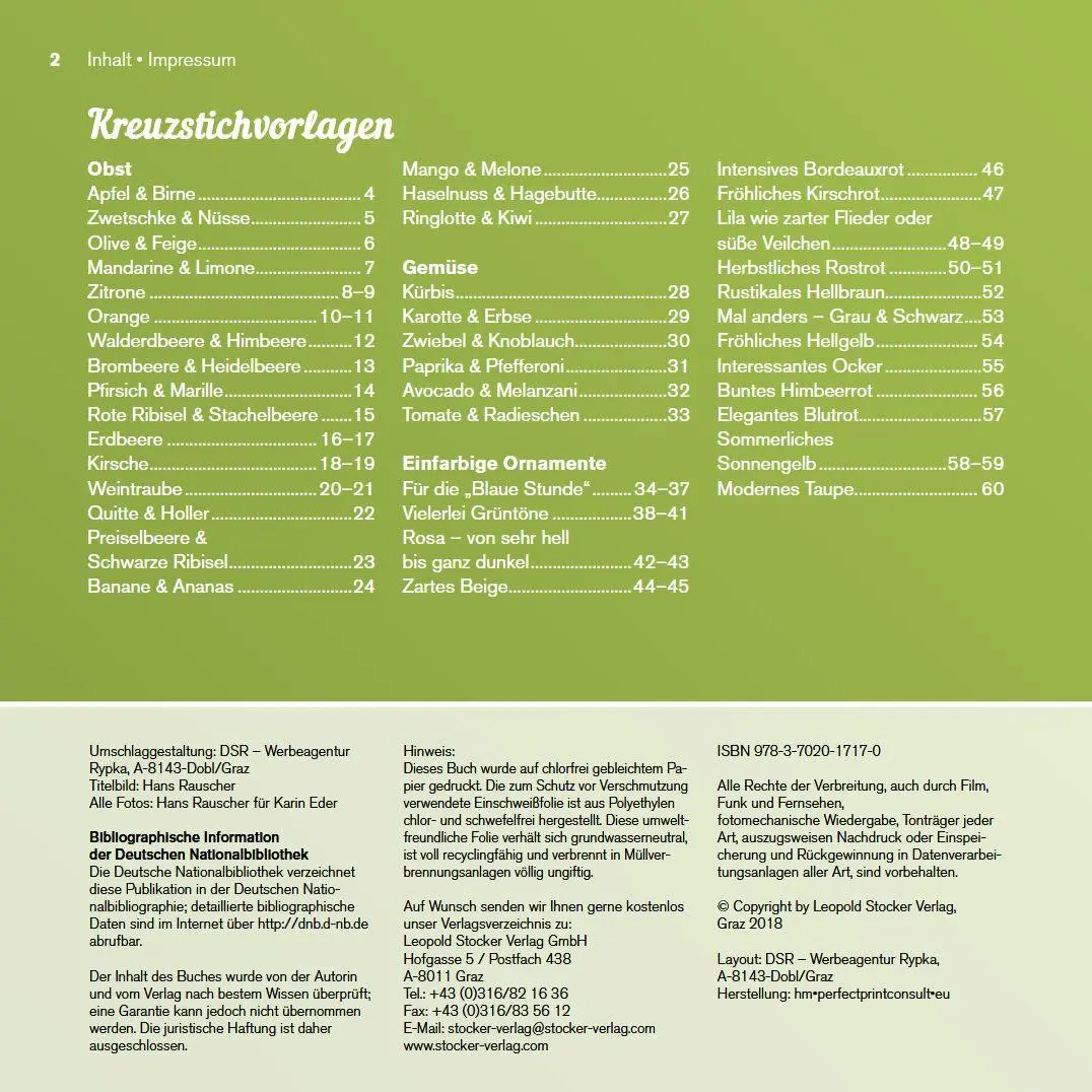 Bild: 9783702017170 | Kreuzstich | Karin Eder | Taschenbuch | 60 S. | Deutsch | 2018