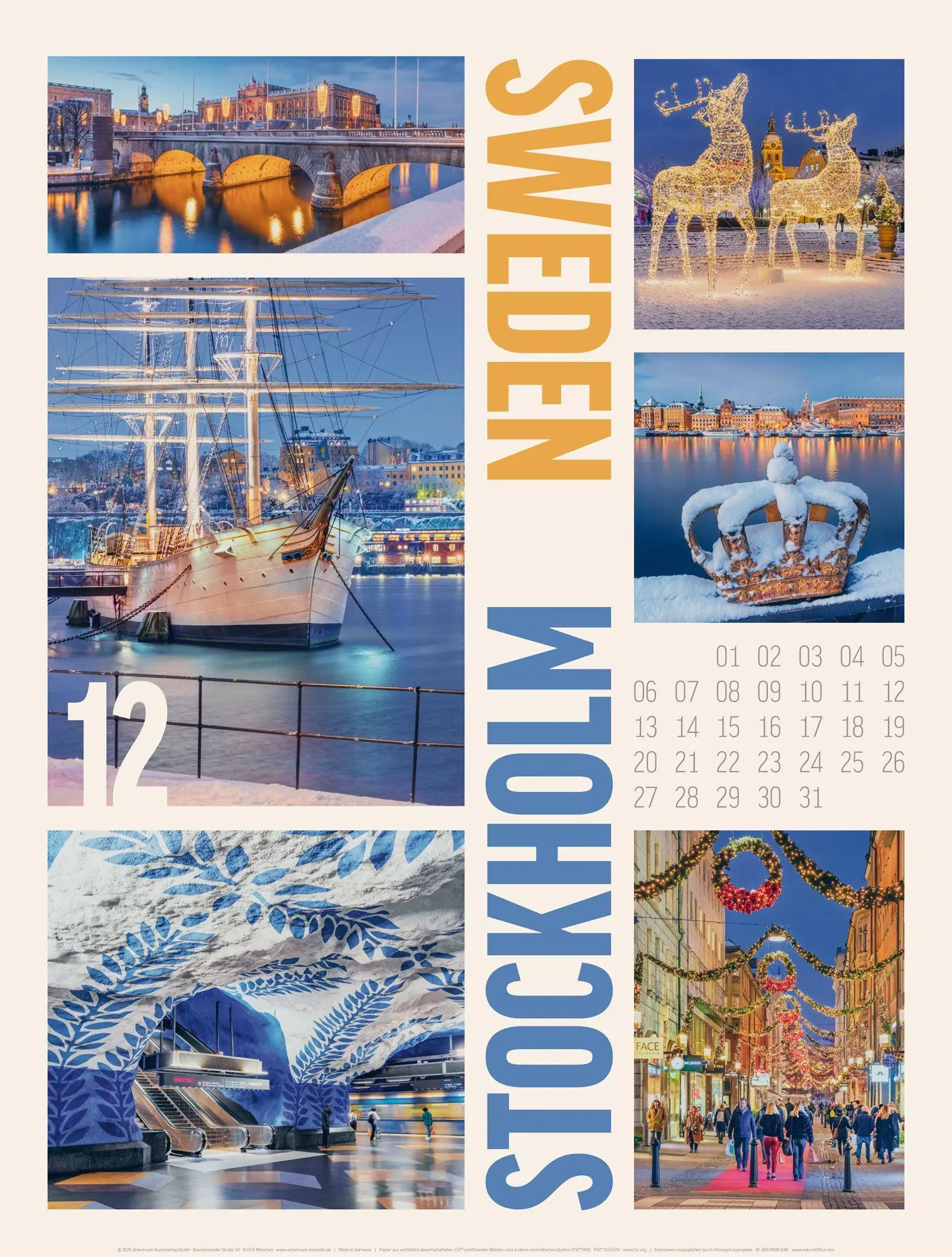Bild: 9783838437170 | Cities of the World Kalender 2027 | Ackermann Kunstverlag GmbH | 14 S.