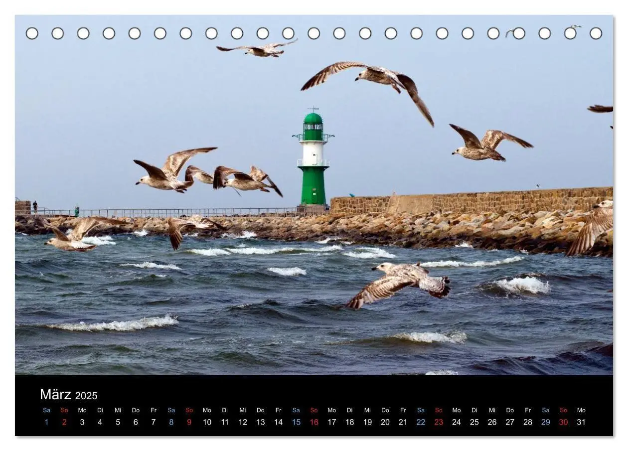 Bild: 9783435707270 | Warnemünde - Maritime Landschaften (Tischkalender 2025 DIN A5...